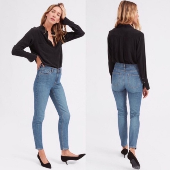 EVERLANE HIGH RISE SKINNY ANKLE JEANS SIZE 25 - Picture 1 of 9